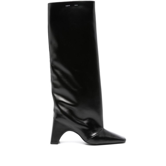 Coperni Knee-High Black Calf Leather Coperni Bridge Boots - NWT - Picture 1 of 4